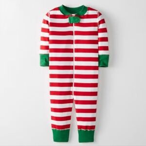 Hanna Andersson Bold Stripe Sleeper In Hanna Red/White Size 6-9 Months